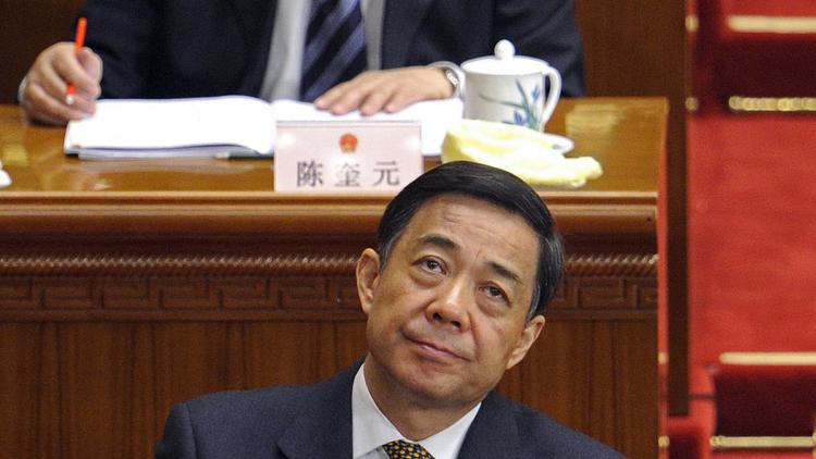 Bo Xilai le 5 mars 2012 à Pékin [Liu Jin / AFP/Archives]