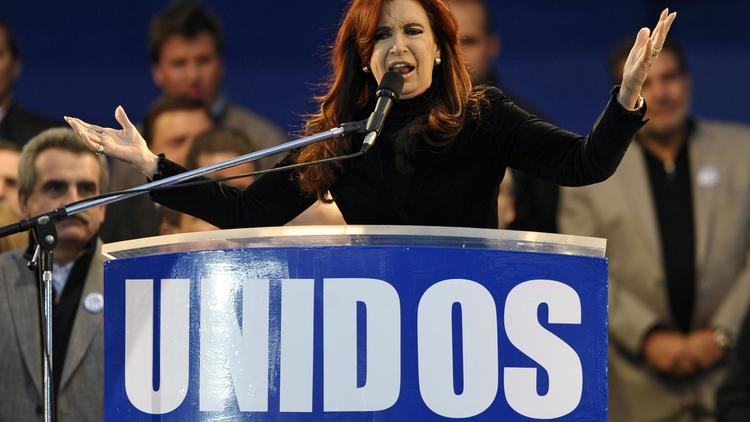 Cristina Fernandez de Kirchner le 27 avril 2012 à Buenos Aires [Alejandro Pagni / AFP/Archives]