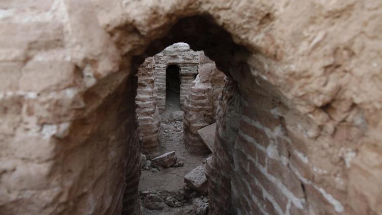 Une photo du 28 novembre 2010 montre les vestiges du monastère Saint-Hilarion, à Tell Oum al-Amr [Mohammed Abed / AFP/Archives]