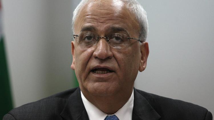 Le négociateur palestinien Saeb Erekat, le 2 janvier 2012 à Ramallah [Abbas Momani / AFP/Archives]