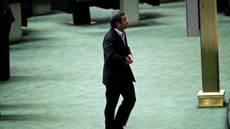 Le président iranien Mahmoud Ahmadinejad, le 17 mars 2013 à Téhéran [Behrouz Mehri / AFP/Archives]