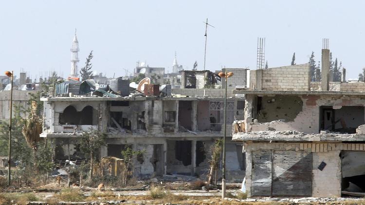 Vue de la ville de Qousseir, en Syrie, le 25 mai 2013 [ / AFP/Archives]