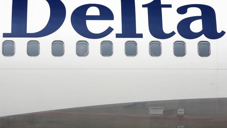 Un avion avec le logo du transporteur américain Delta Air Lines [John Macdougall / AFP/Archives]