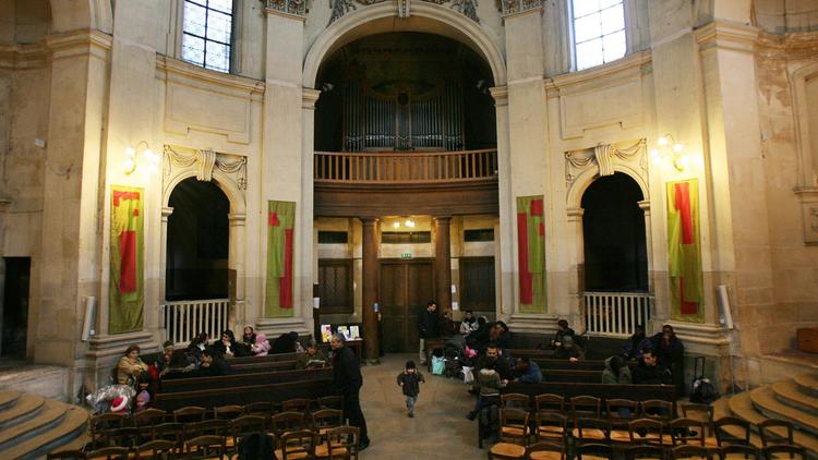 Une église où s'étaient réfugiés des sans-papiers en 2007, à Paris [Joel Saget / AFP/Archives]