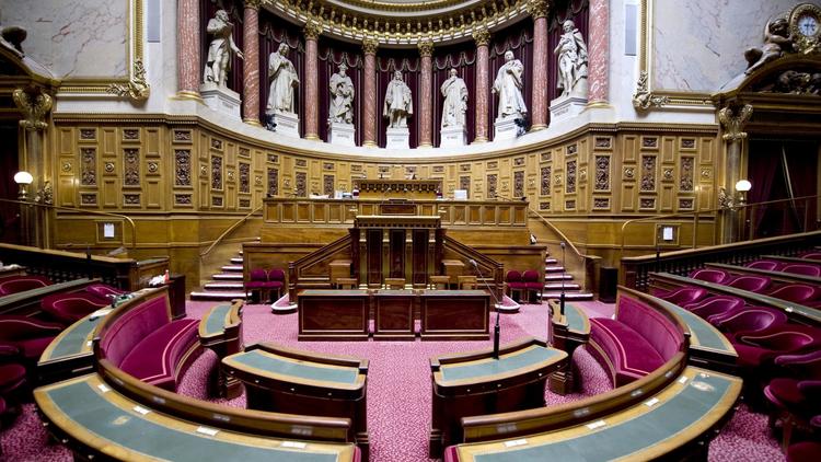 Photo de l'hémicycle du Sénat, au Palais du Luxembourg, prise le 18 septembre 2008 à Paris [Martin Bureau / AFP/Archives]