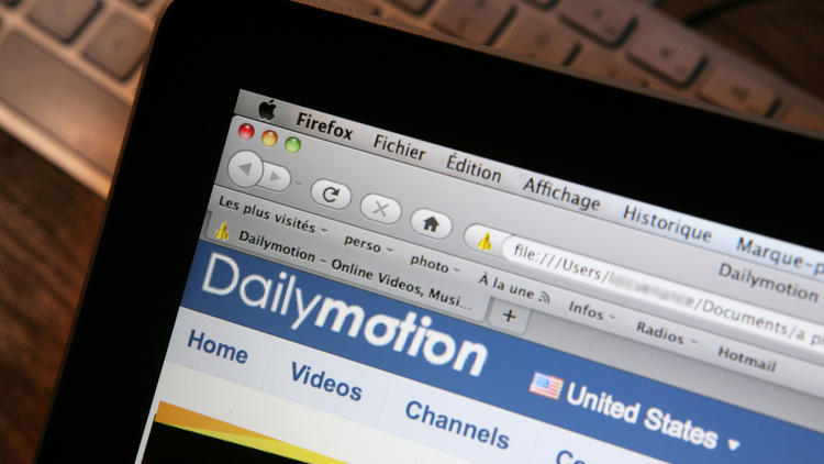 Une page internet du site français de vidéos Dailymotion [Loic Venance / AFP/Archives]