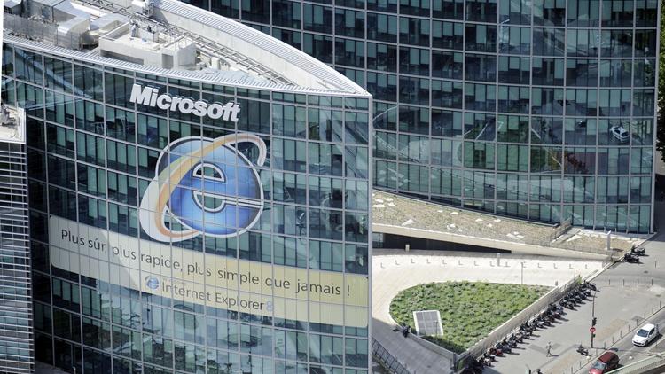 Le siège de Microsoft France à Issy-les-Moulineaux [Boris Horvat / AFP/Archives]