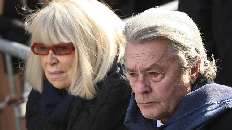 Alain Delon et Mireille Darc [Loic Venance / AFP/Archives]