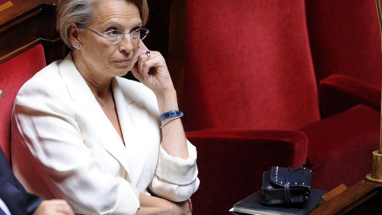 Michèle Alliot-Marie, le 13 juillet 2011 à l'Assemblée nationale à Paris [Bertrand Guay / AFP/Archives]
