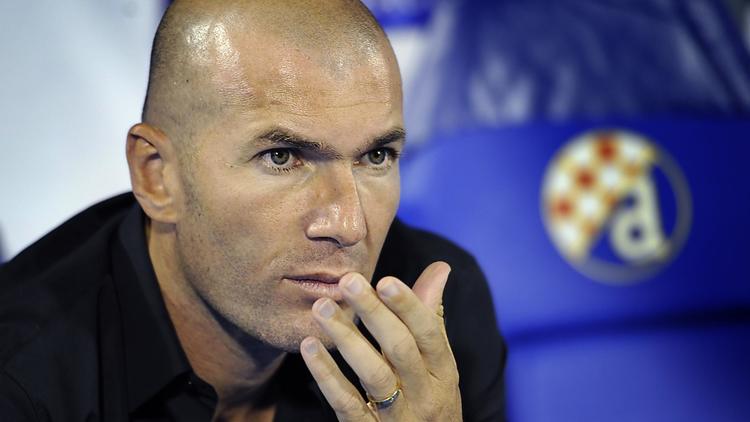 Zinedine Zidane au cours d'un match de Ligue des champions du Real Madrid, le 14 septembre 2011. [Stringer / AFP/Archives]