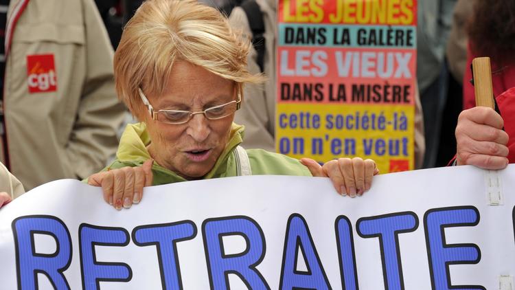 Manifestation de retraités le 6 octobre 2011 à Lille [Philippe Huguen / AFP/Archives]
