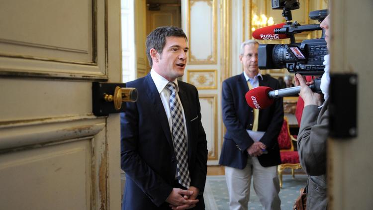 Le député UMP Benoist Apparu le 17 mai 2012 à Paris [Johanna Leguerre / AFP/Archives]