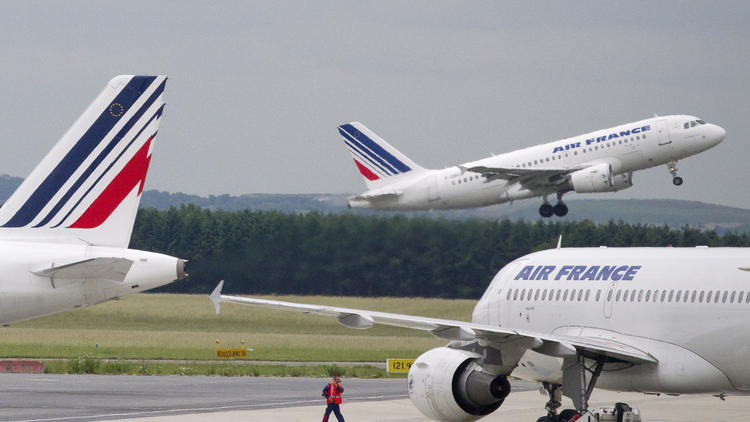 Des avions d'Air France à l'aéroport Roissy-Charles de Gaulle en banlieue parisienne, le 1er juin 2012 [Joel Saget / AFP/Archives]