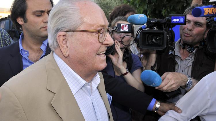 Jean-Marie Le Pen, fondateur du FN, le 17 juin 2012 à Carpentras, dans le sud de la France [Boris Horvat / AFP/Archives]
