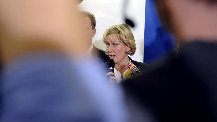 L'ex-ministre UMP Nadine Morano a qualifié lundi sur RTL François Hollande d'"hypoprésident".[AFP]