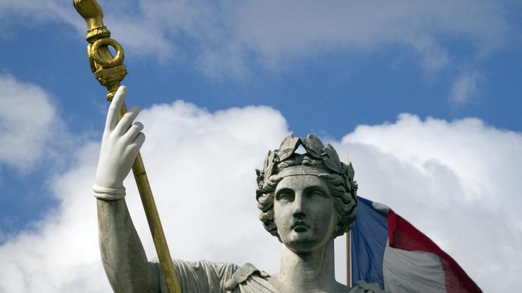 La statue de Marianne devant l'Assemblée nationale à Paris [Joel Saget / AFP/Archives]
