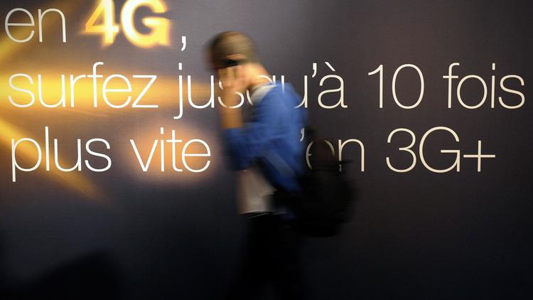 Lors d'une conférence de presse d'Orange annonçant le déploiement de la 4G, en juin 2012 à Marseille [Franck Pennant / AFP/Archives]