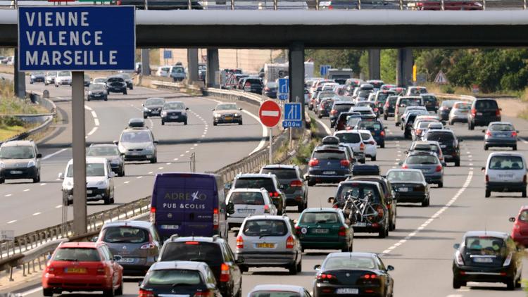 L'autoroute A7 entre Vienne et Valence, le 4 août 2012 [Philippe Desmazes / AFP/Archives]