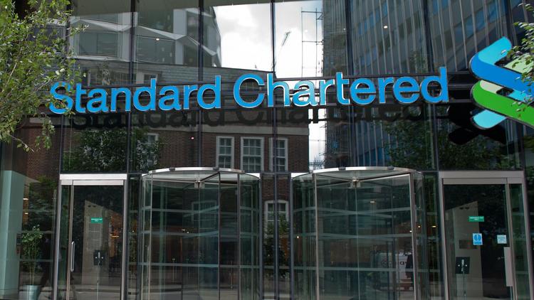 Le siège de la Standard Chartered, à Londres [Will Oliver / AFP/Archives]