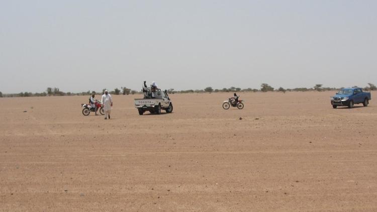 Des combattants d'Ansar Dine dans le nord-est du Mali, le 7 août 2012 [Romaric Hien / AFP/Archives]