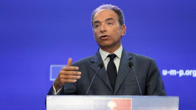 Le secrétaire général de l'UMP, Jean-François Copé, lors d'une conférence de presse, le 19 septembre 2012 à Paris [Kenzo Tribouillard / AFP]