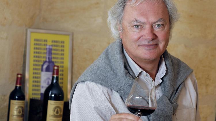 Hubert de Boüard, le propriétaire de la vigne du Château Angelus, le 13 septembre 2012 à Saint-Emilion [Nicolas Tucat / AFP/Archives]