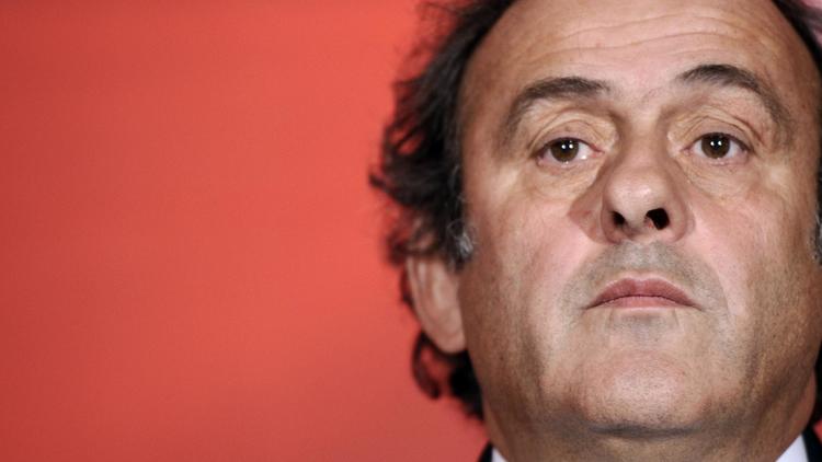 Michel Platini, président de la Confédération européenne de football (UEFA), le 23 octobre 2012 à Paris [Lionel Bonaventure / AFP/Archives]