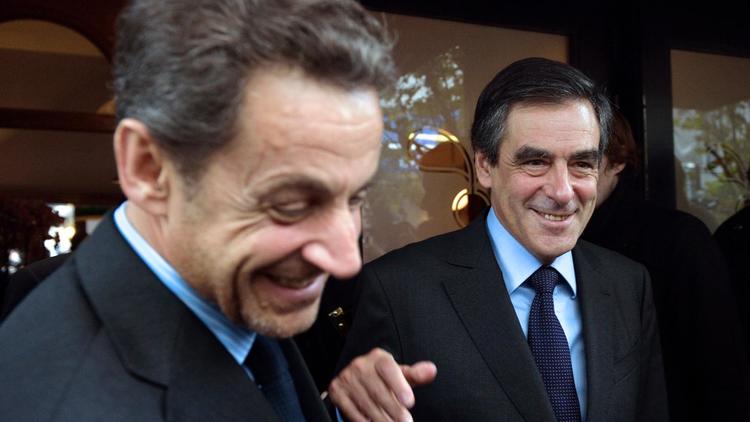 Nicolas Sarkozy et François Fillon le 24 octobre 2012 à Paris [Eric Feferberg / AFP/Archives]