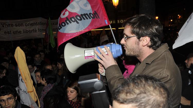 Le porte-parole de l'Inter-LGBT Nicolas Gougain, le 7 novembre 2012 à Paris [Mehdi Fedouach / AFP/Archives]
