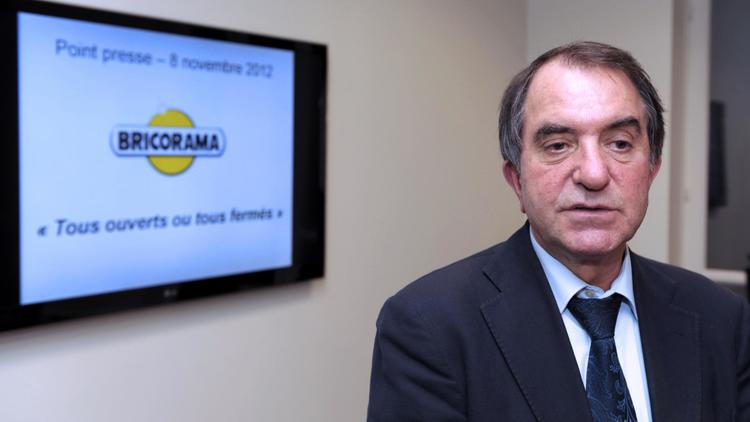 Le patron de Bricorama Jean-Claude Bourrelier, le 8 novembre 2012 à Paris [Eric Piermont / AFP]
