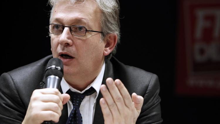 Pierre Laurent, numéro 1 du PCF, le 14 décembre 2012 à Ajaccio [Pascal Pochard-Casabianca / AFP/Archives]