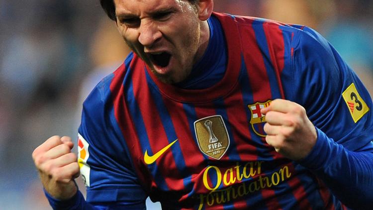 L'attaquant argentin de Barcelone Lionel Messi, le 22 janvier 2012 à Malaga [Jorge Guerrero / AFP/Archives]