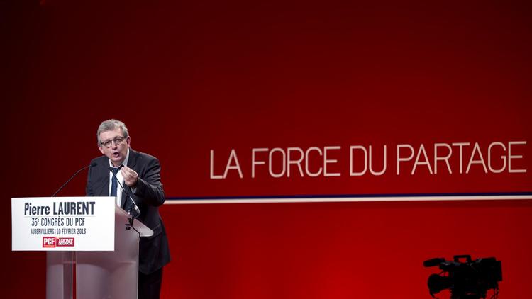 Le secrétaire national du PCF, Pierre Laurent, le 10 février 2013 à Saint-Denis, près de Paris [Lionel Bonaventure / AFP/Archives]