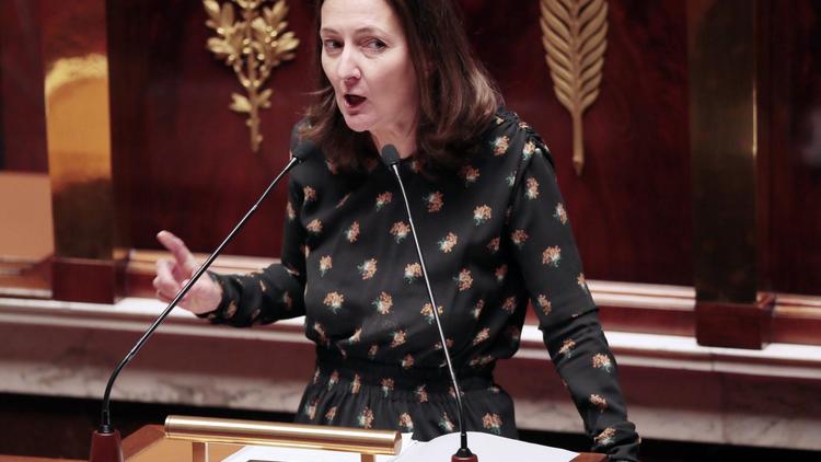 La députée socialiste Karine Berger à l'Assemblée nationale à Paris, le 12 février 2013 [Jacques Demarthon / AFP/Archives]