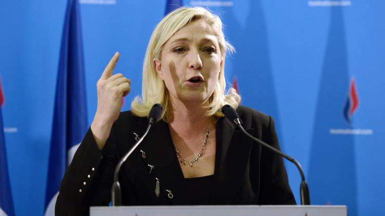 La présidente du FN, Marine Le Pen, à Paris le 2 mars 2013 [Bertrand Guay / AFP/Archives]