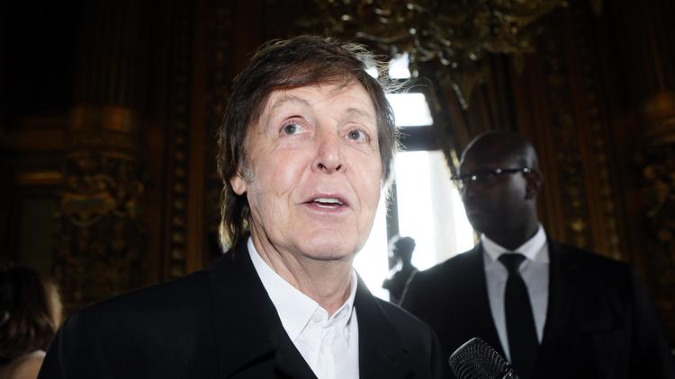 Paul McCartney, le 4 mars 2013 à Paris [Patrick Kovarik / AFP/Archives]