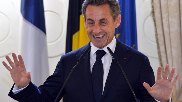 Nicolas Sarkozy à Bruxelles, le 27 mars 2013 [Eric Lalmand / Belga/AFP/Archives]