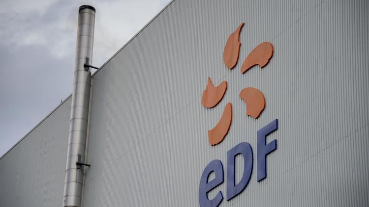 Le logo du producteur et distributeur d'électricité EDF [Sebastien Bozon / AFP/Archives]