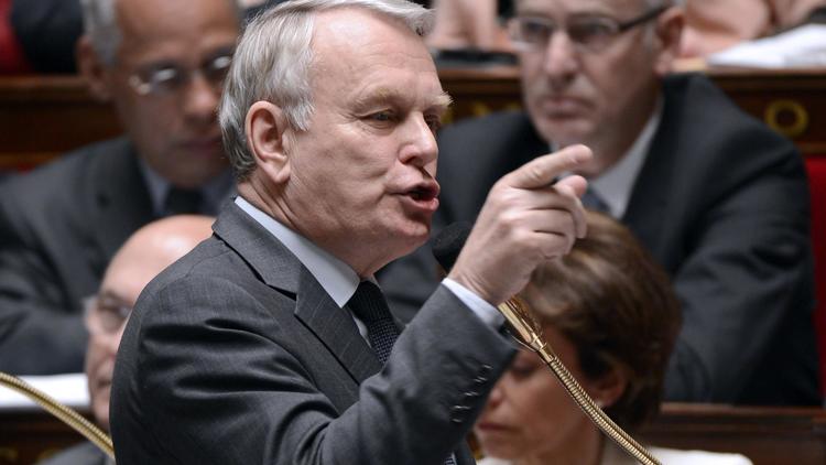Jean-Marc Ayrault le 10 avril 2013 à l'Assemblée nationale à Paris [Bertrand Guay / AFP]