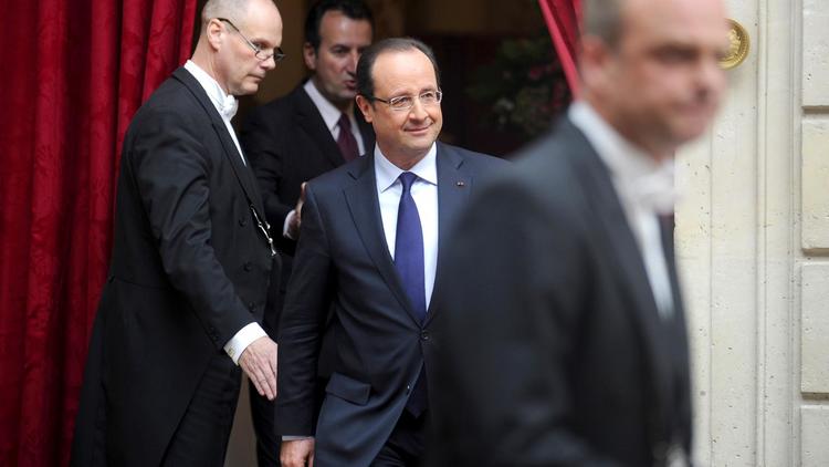 François Hollande le 1er mai 2013 à l'Elysée [Yoan Valat / AFP/POOL]