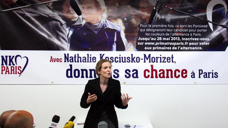 Nathalie Kosciusko-Morizet, le 21 mai 2013 lors d'une conférence de presse à Paris [Matthieu Rater / AFP]