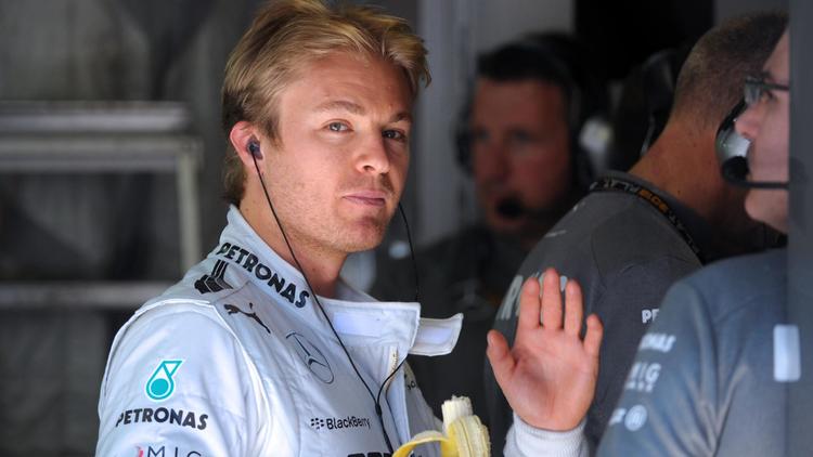 Le pilote Allemand de Mercedes Nico Rosberg après la première séance d'essais libre du GP de Monaco le 23 mai 2013 à Monaco [Tom Gandolfini / AFP]