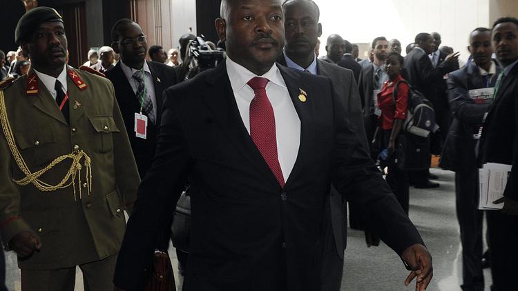 Le président du Burundi Pierre Nkurunziza, le 26 mai 2013 à Addis-Adeba [Simon Maina / AFP/Archives]