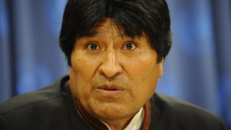 Le président bolivien, Evo Morales, le 22 avril 2009 à New York [Emmanuel Dunand / AFP/Archives]