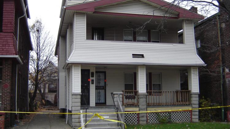 La maison où étaient séquestrées les 3 femmes, à Cleveland, le 7 mai 2013 [Stefan Hlabse / AFP]