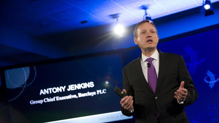 Le patron de la banque britannique Barclays Antony Jenkins à New York, le 23 septembre 2012 [Stephen Chernin / AFP/Archives]