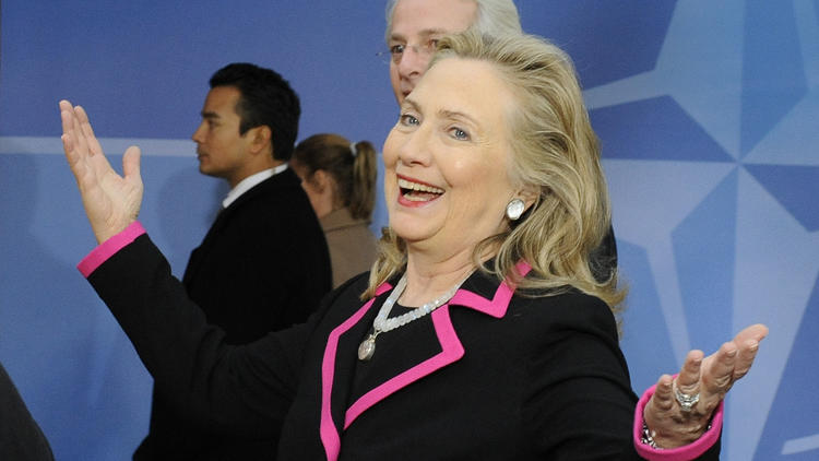 La secrétaire d'Etat américaine Hillary Clinton, le 4 décembre 2012 lors d'une réunion à Bruxelles [John Thys / AFP/Archives]