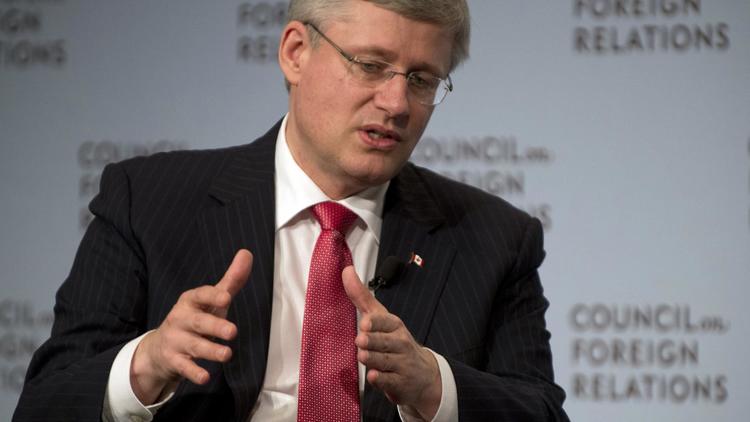 Le Premier ministre du Canada Stephen Harper, le 16 mai 2013 à New York [Don Emmert / AFP]