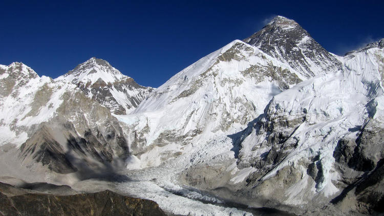 Les glaciers de l'Himalaya en danger.