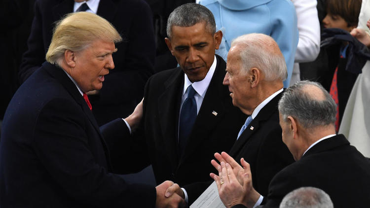 Les photos de Joe Biden et Donald Trump ensemble ne sont pas nombreuses